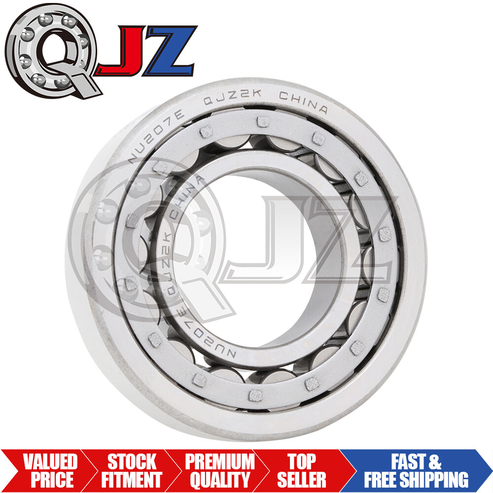[Qty.1] NU207E Cylindrical Roller Bearing Open Steel Cage 30 mm x 62 mm x 16 mm