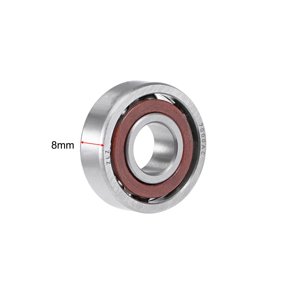 7000AC Angular Contact Ball Bearing 10x26x8mm Single Row Open Type 2pcs