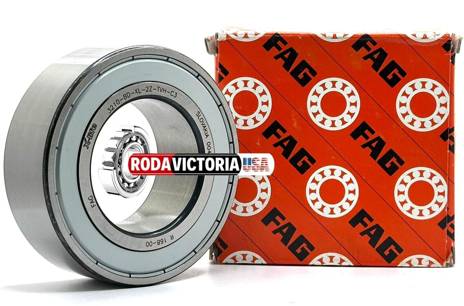 FAG 3210 BD XL ZZ TVH C3 ANGULAR CONTACT BALL BEARING 50x90x30,2mm 5210-ZZ