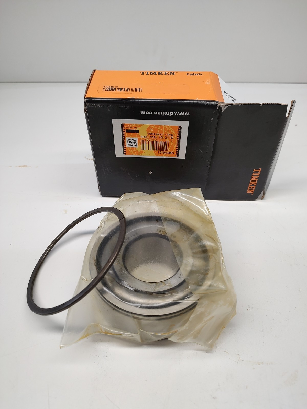 NIB Timken 5308 WG C1 Double Row Angular Contact With Snap Ring 40x90x36.5 “USA”