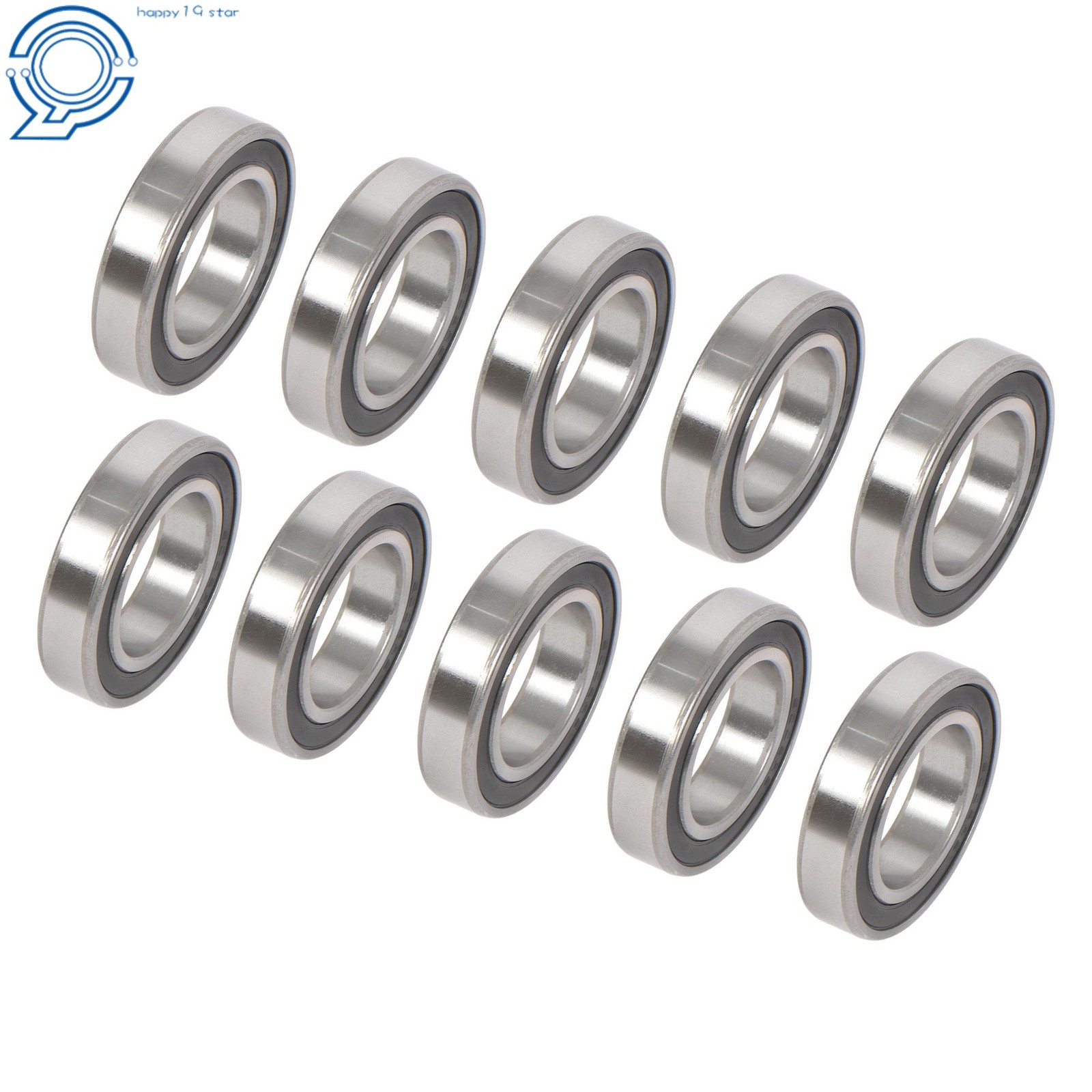 6008-2RS Deep Groove Ball Bearings 10pcs 40x68x15mm Sealed
