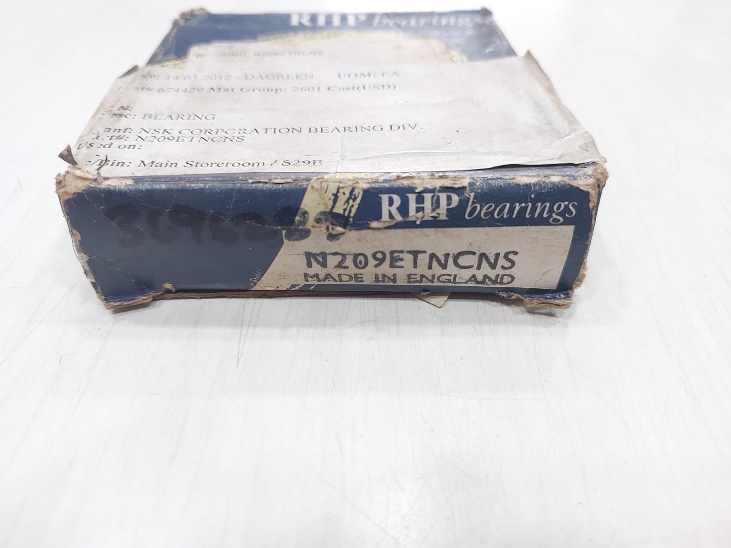 RHP N209 ETN CYLINDRICAL ROLLER BEARING 45x85x19mm, N 209 RHP ENGLAND