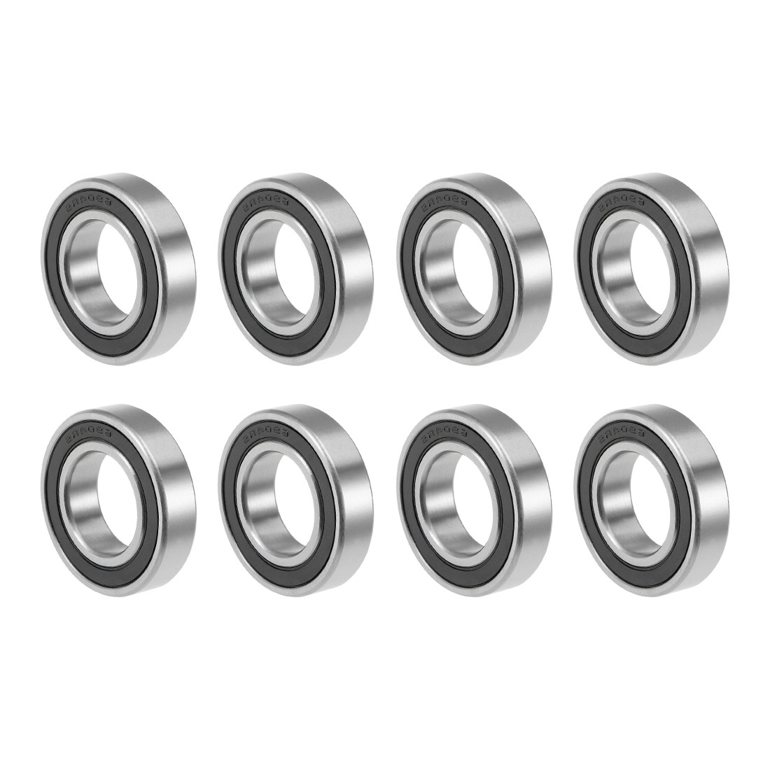 6904-2RS Deep Groove Ball Bearings Z2 20x37x9mm Double Sealed Carbon Steel 8pcs