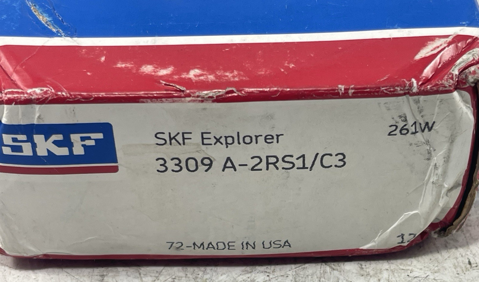 New SKF 3309 A-2RS1/C3 Double Row Contact Bearing I.D. 45mm O.D. 100mm 1.5625″