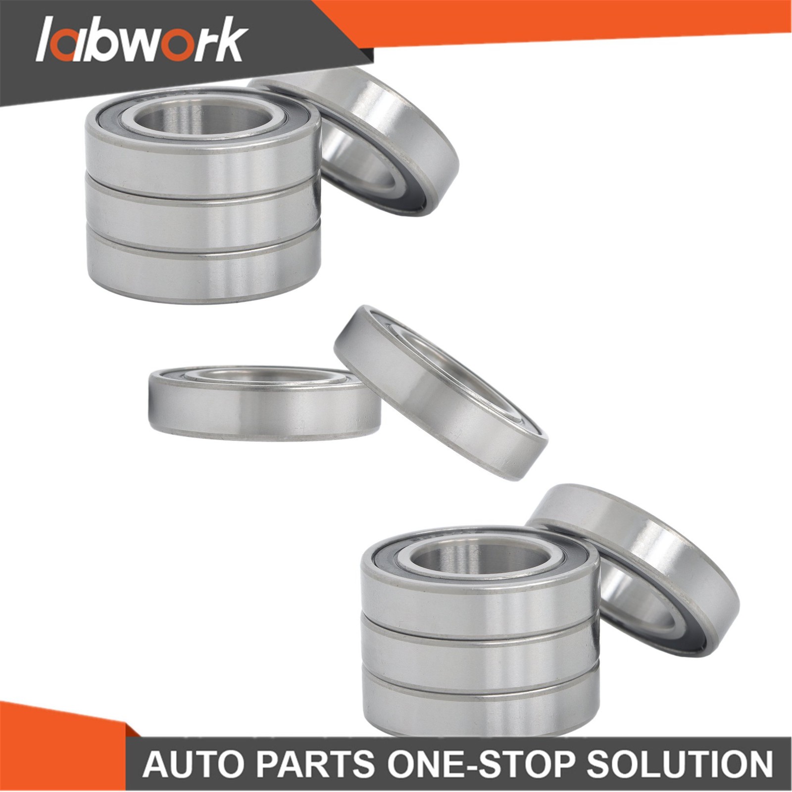 Labwork 6007-2RS Deep Groove Bearings 10pcs 35x62x14mm Rubber Sealed Set