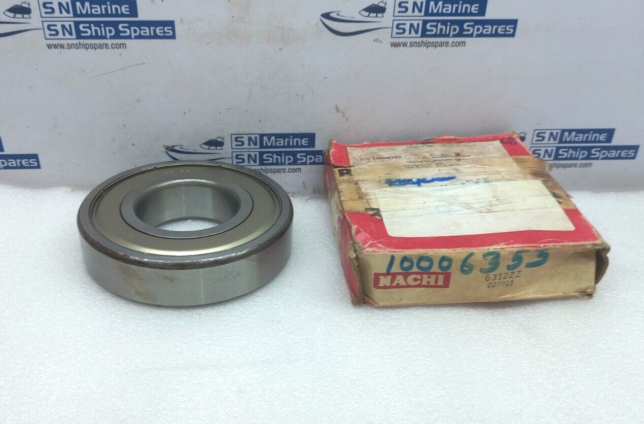 Nachi 6312Z Deep Groove Ball Bearing SKF 6312-2Z-C3