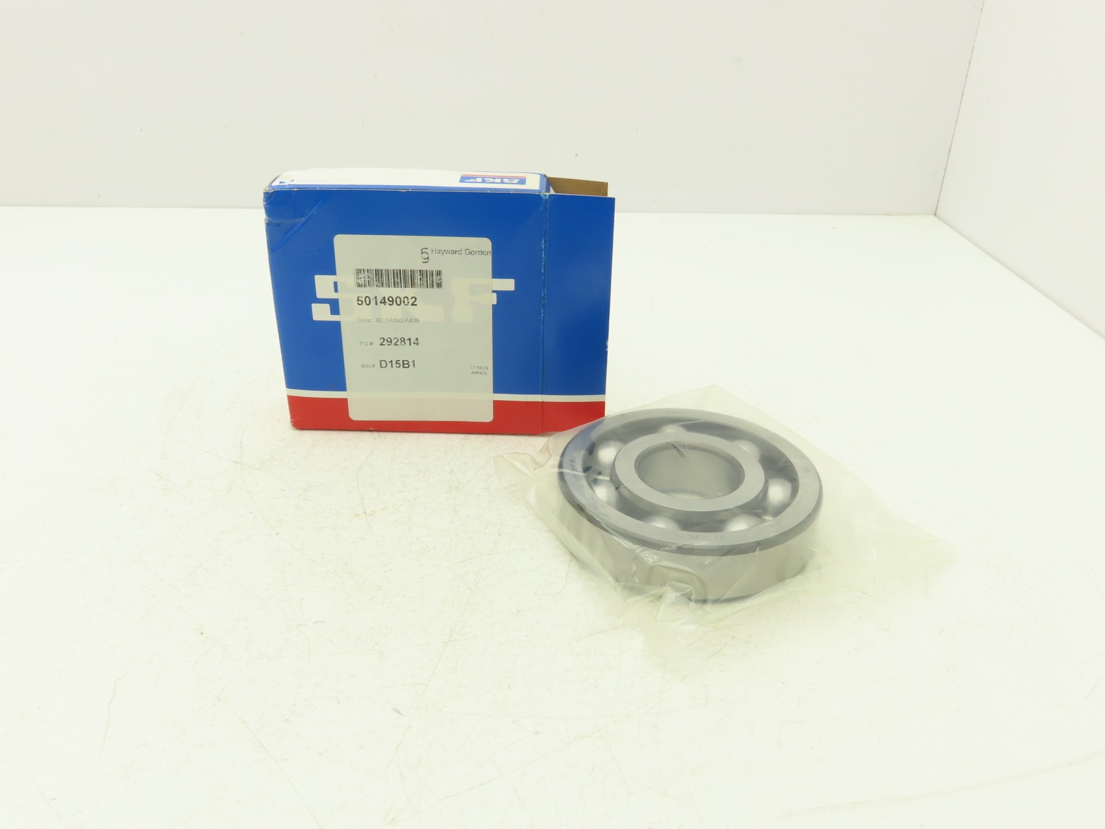 SKF 6409 Ball Bearing Deep Groove 45mm ID x 120mm OD x 29mm Width Open