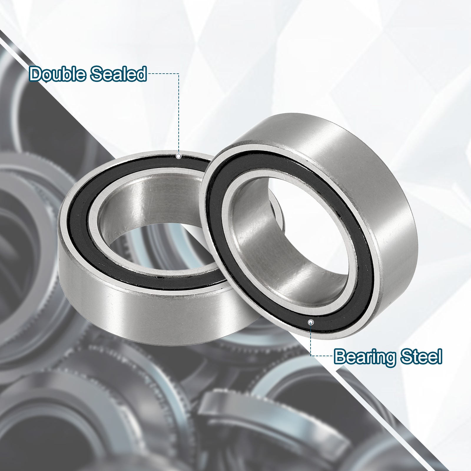 2Pcs 254012-2RS Non-Standard Ball Bearings 25mm ID x 40mm OD x 12mm Thickness
