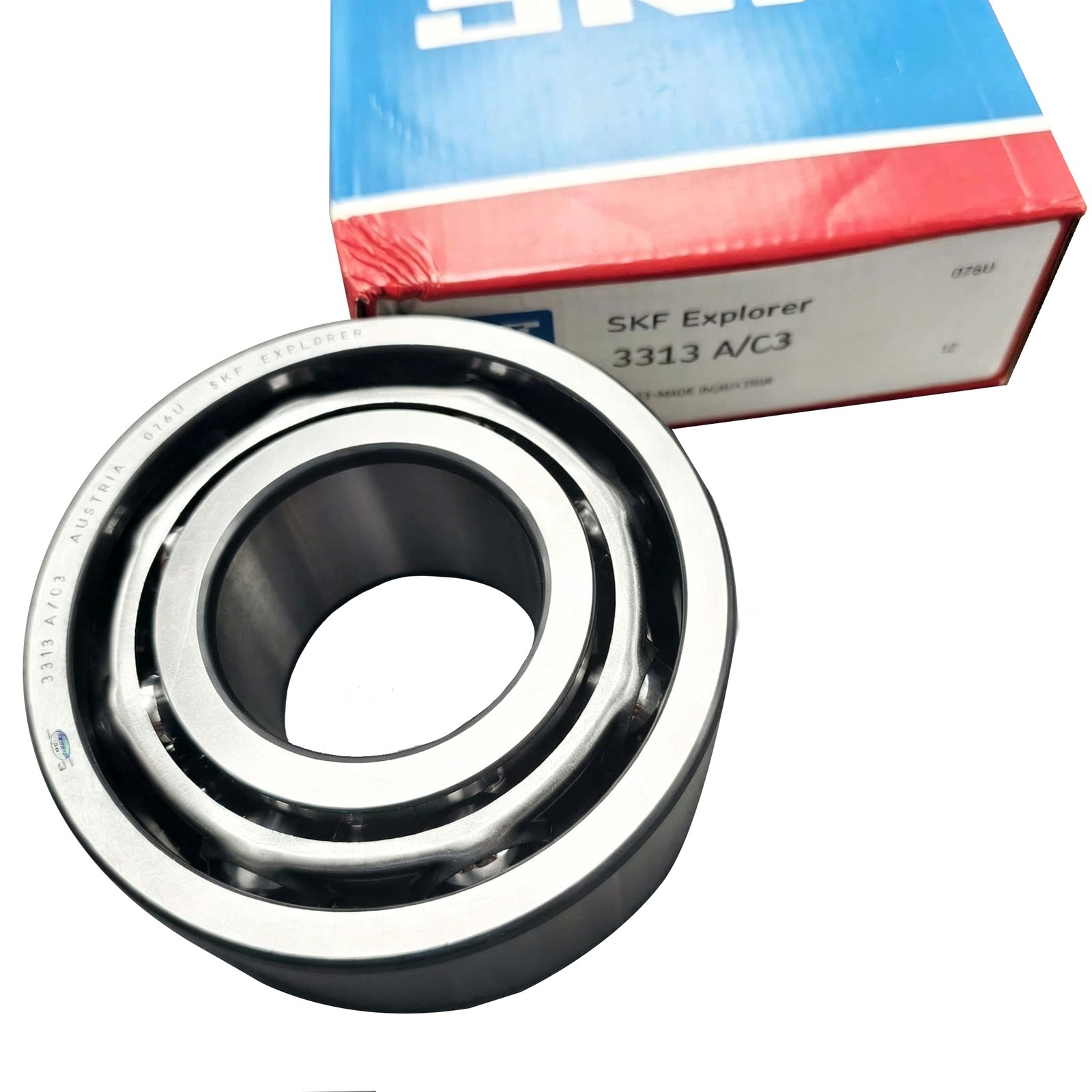 New for SKF Double Row Angular Contact Ball Bearing 3313 A/C3 65x140x58.7mm
