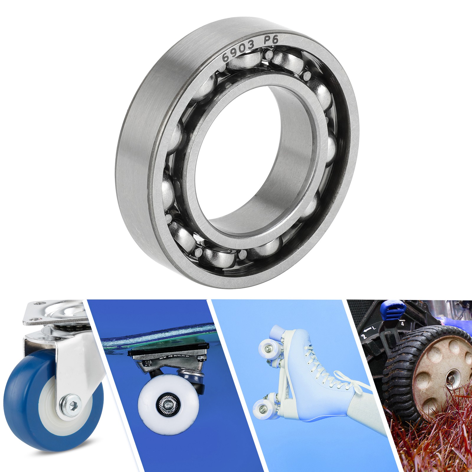 6903 Deep Groove Ball Bearings 17x30x7mm 1 Pc Scooter Skateboard Wheel
