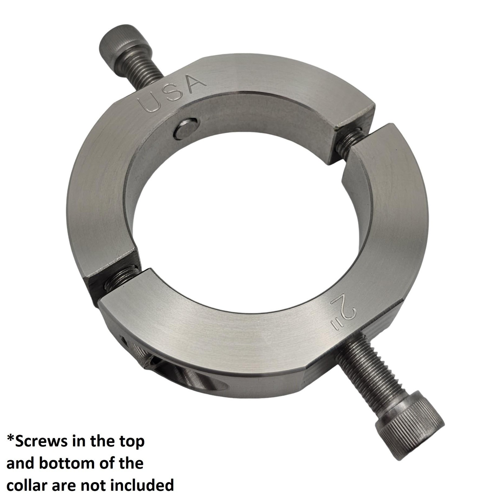 – 2.00″ Bore Diameter – Mountable Clamping Two Piece Shaft Collar –