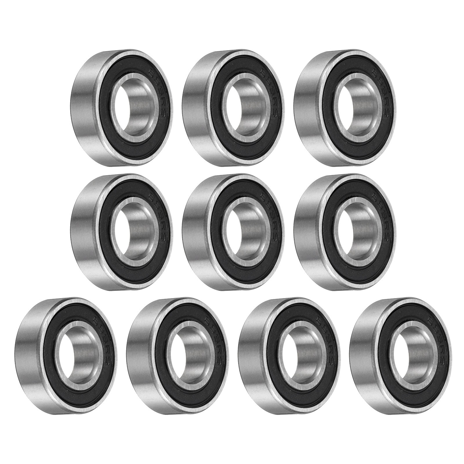 10pcs 699-2RS Ball Bearing 9x20x6mm, Chrome Steel Rubber Seals, ABEC 3