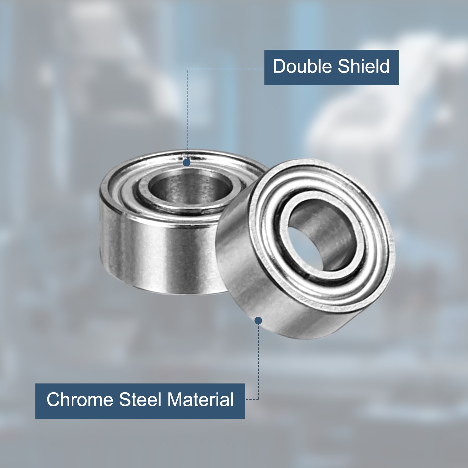 10 Pack 3 x 7 x 3mm 683ZZ Deep Groove Ball Bearings ABEC5