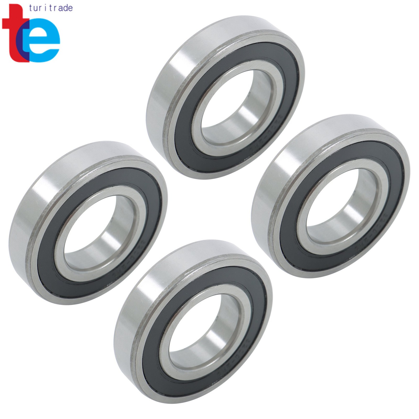 4pcs 6208-2RS Sealed Ball Bearings 40*80*18mm Double Sealed