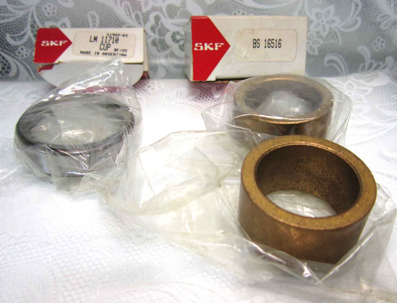 SKF x1989-03 LM 11710 CUP BF/25 + (2) BS 16516 Parts ~ New Old Stock