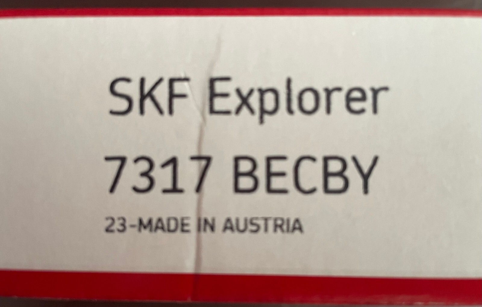7317BECBY SKF ANGULAR CONTACT BEARING