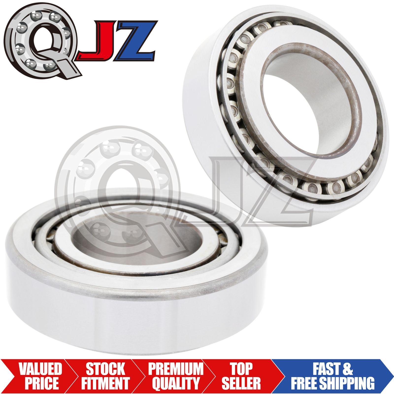 [2-Pack] 2580-2523 Tapered Roller Bearing Set 1-1/4″ x 2.75″ x 0.998″ (IDxODxW)