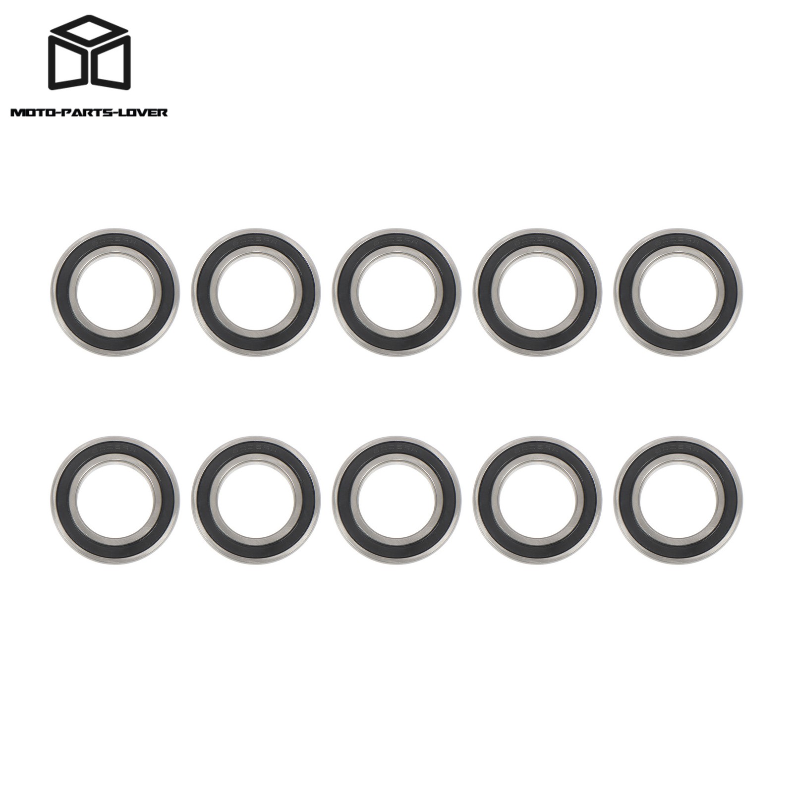 40x68x15mm 6008-2RS Bearings 10pcs Double Rubber Sealed
