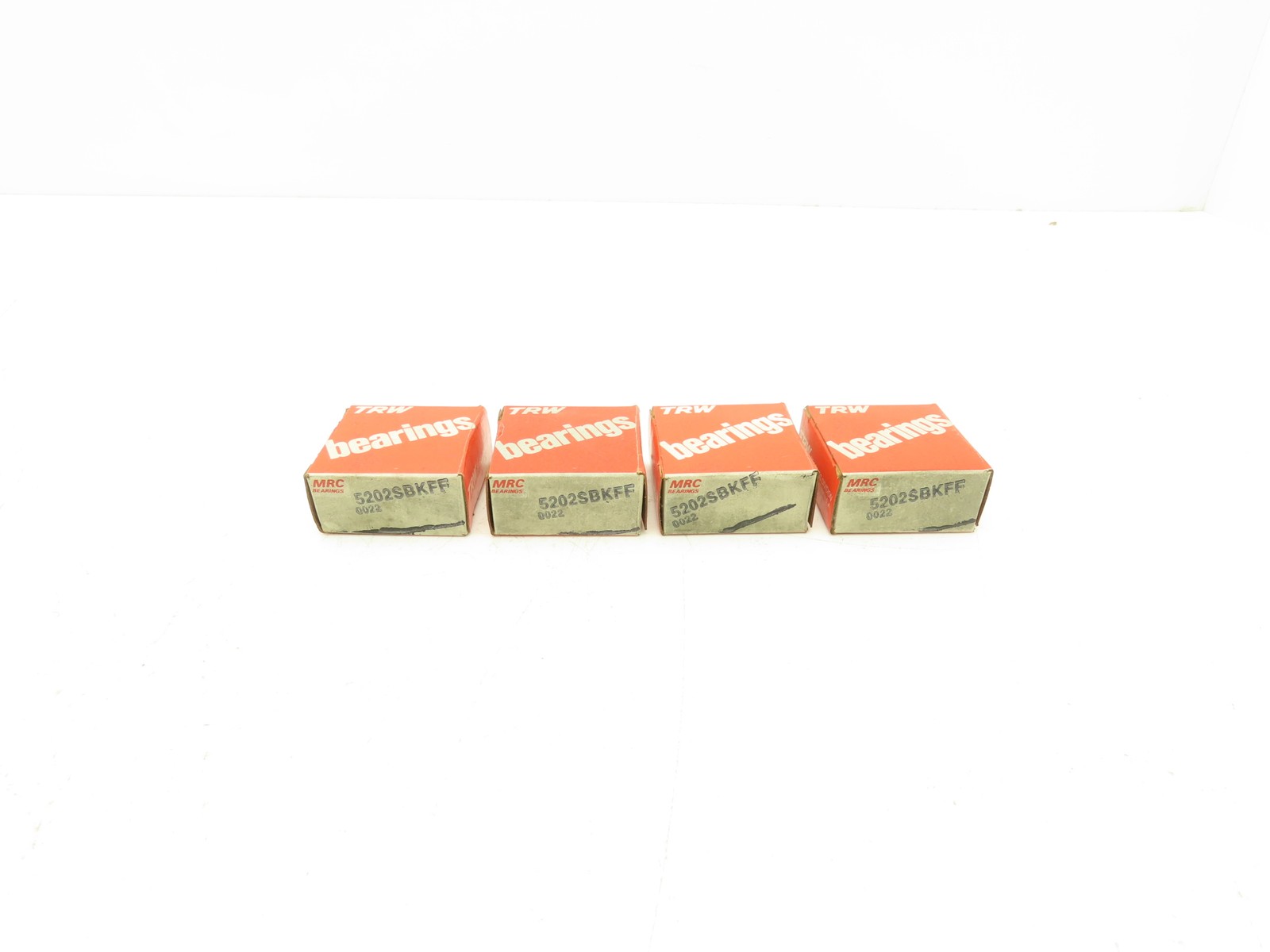 MRC 5202SBKFF Double Row Ball Bearing 15mm-ID x 35mm-OD x .625″-W Lot Of 4