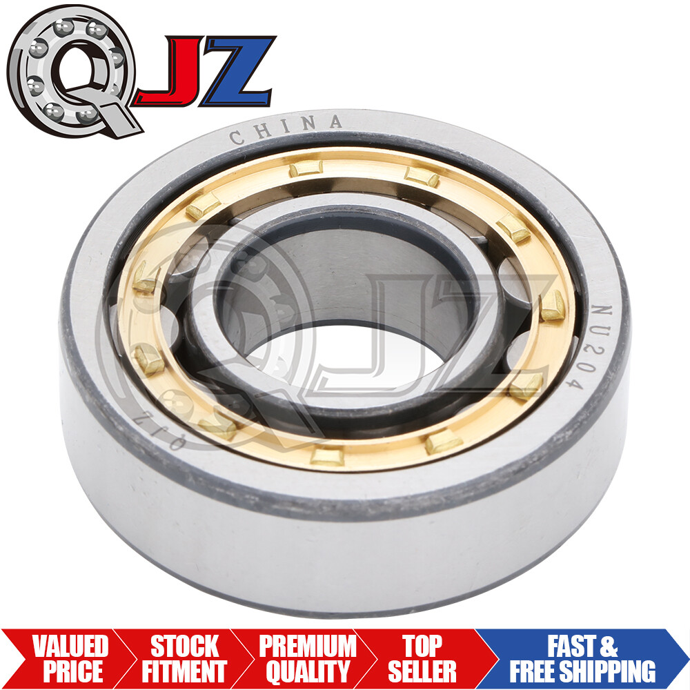 [Qty.1] NU204 Cylindrical Roller Bearing Open 20 mm x 47 mm x 14 mm (IDxODxW)