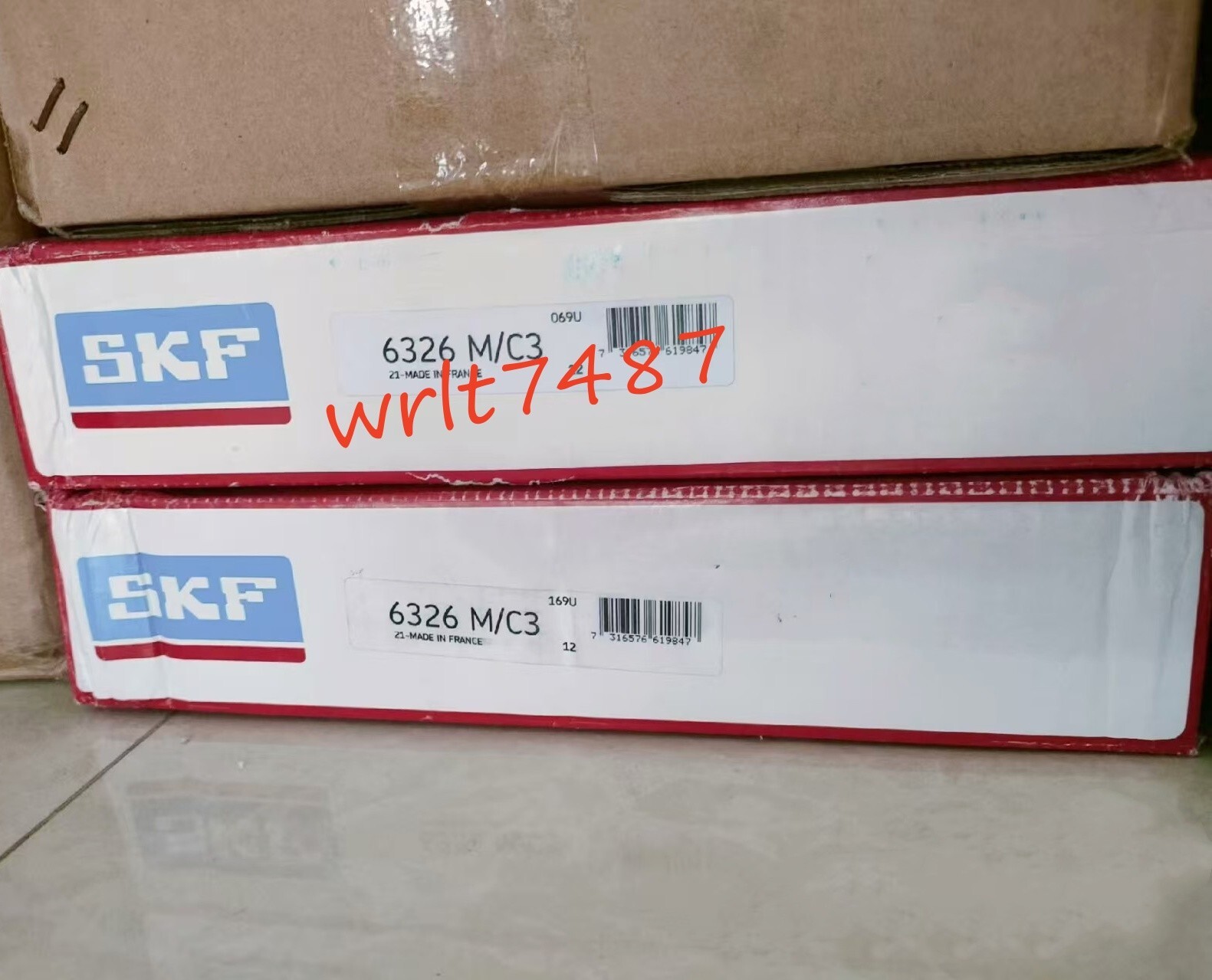 1X SKF 6326 M/C3 single row deep groove ball bearing