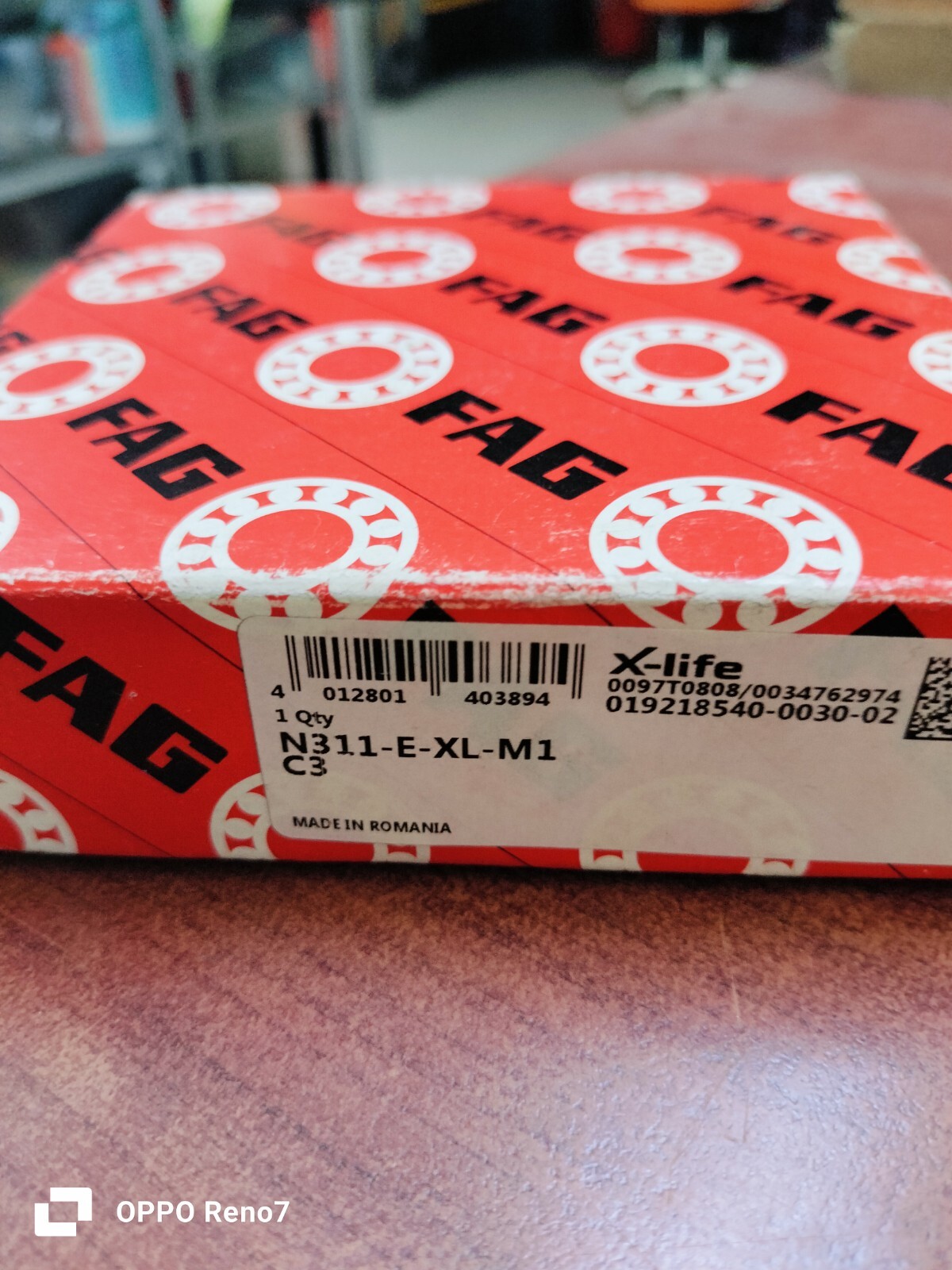 N311E.XL.M1.C3 FAG Cylindrical Roller Bearing NEW.