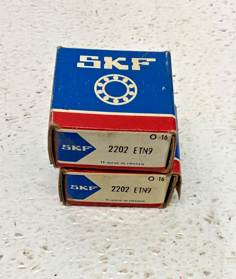 Lot of 8 NEW SKF Ball Bearings (2) 2202, (2) 6202, (2) 6004, (1) 7305, (1) 7306