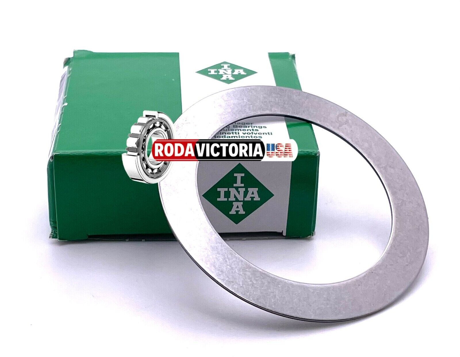 INA AS5070 Thin Thrust Roller Bearing Washer, Metric, 50mm ID, 70mm OD, 1mm
