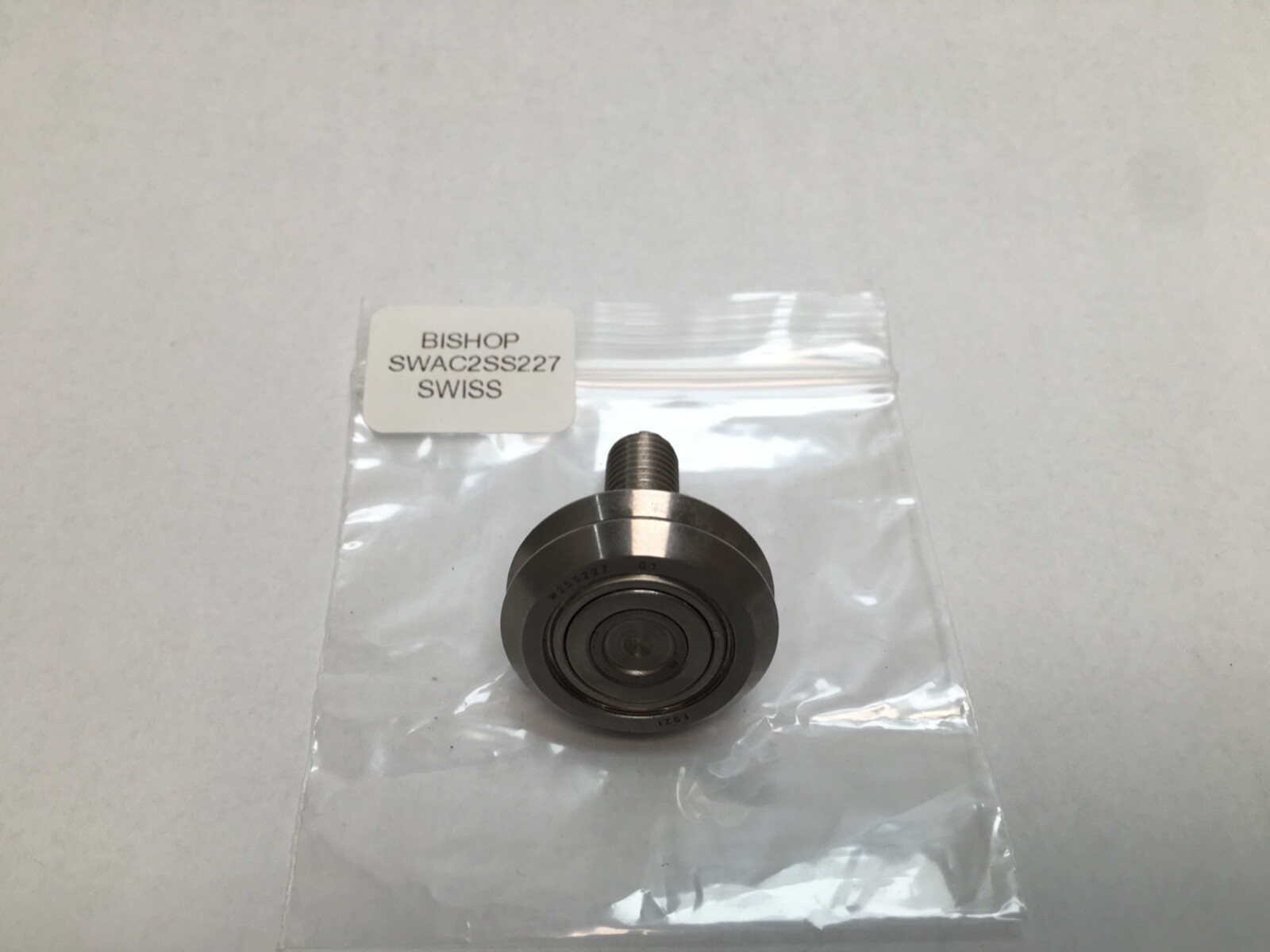 Bishop SWAC2SS227 Studded Linear Rail Guide Wheel SWAC W 2SS227 G2 Swiss