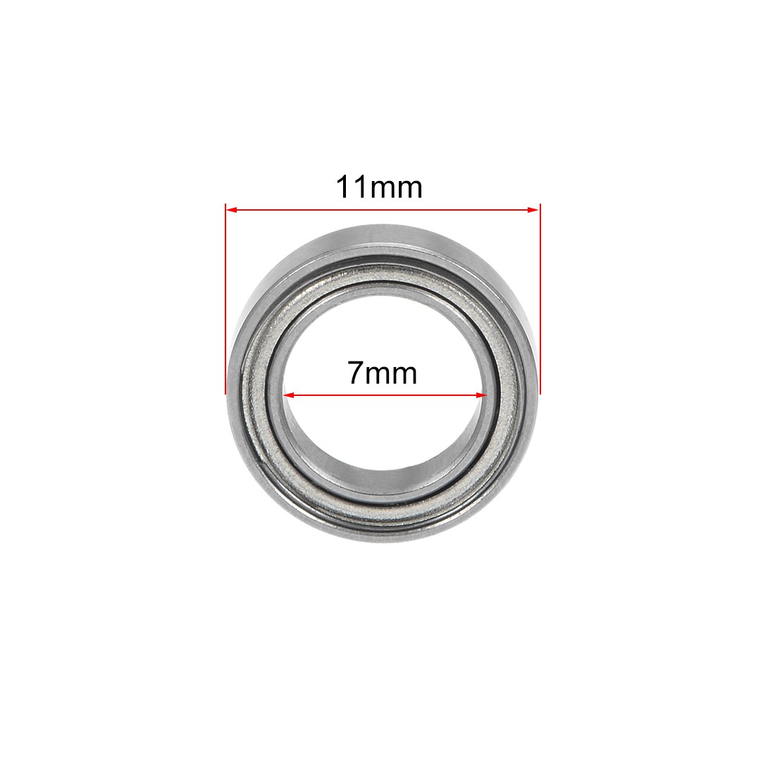 7mm I.D. Miniature Ball Bearings 607z 627z 687z 697z Mr117zz MR117ZZ (2Qt)