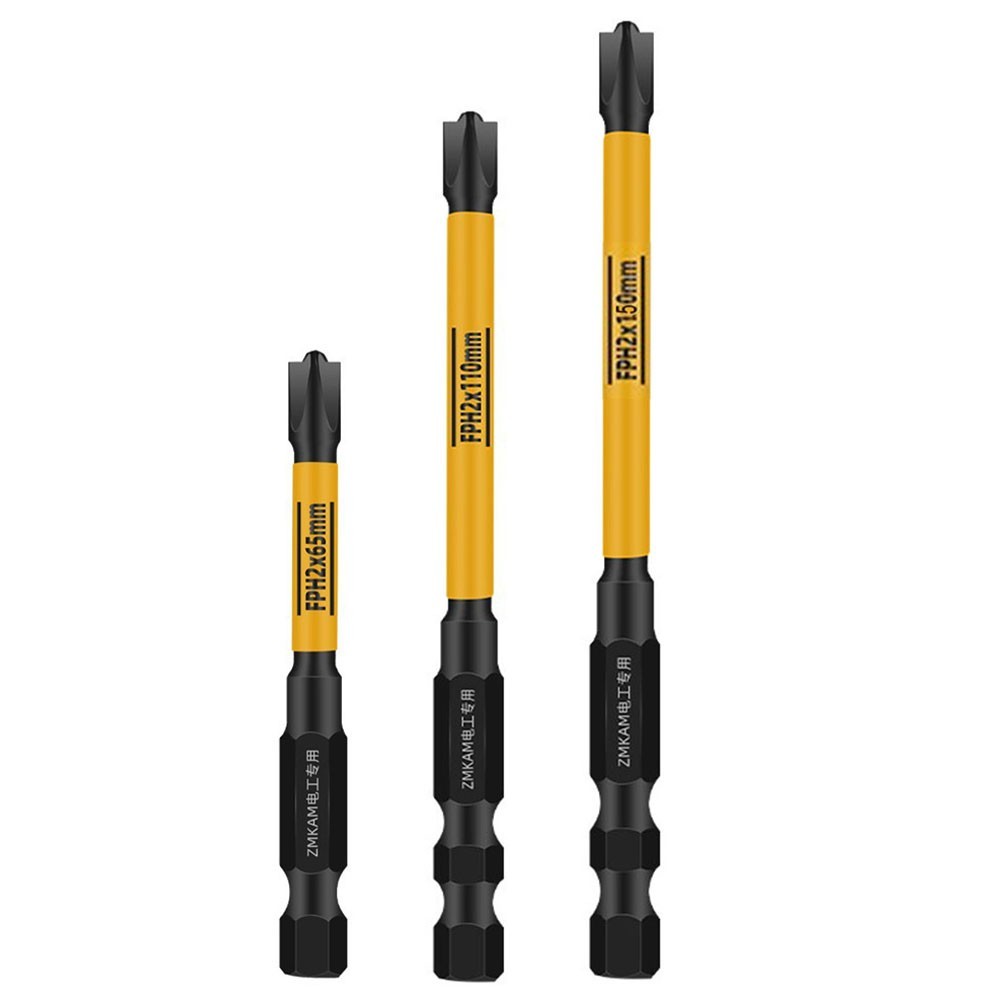 Rust Resistant Magnetic Screwdriver Bit Set FPH2 for S 2 Alloy Steel 65 110