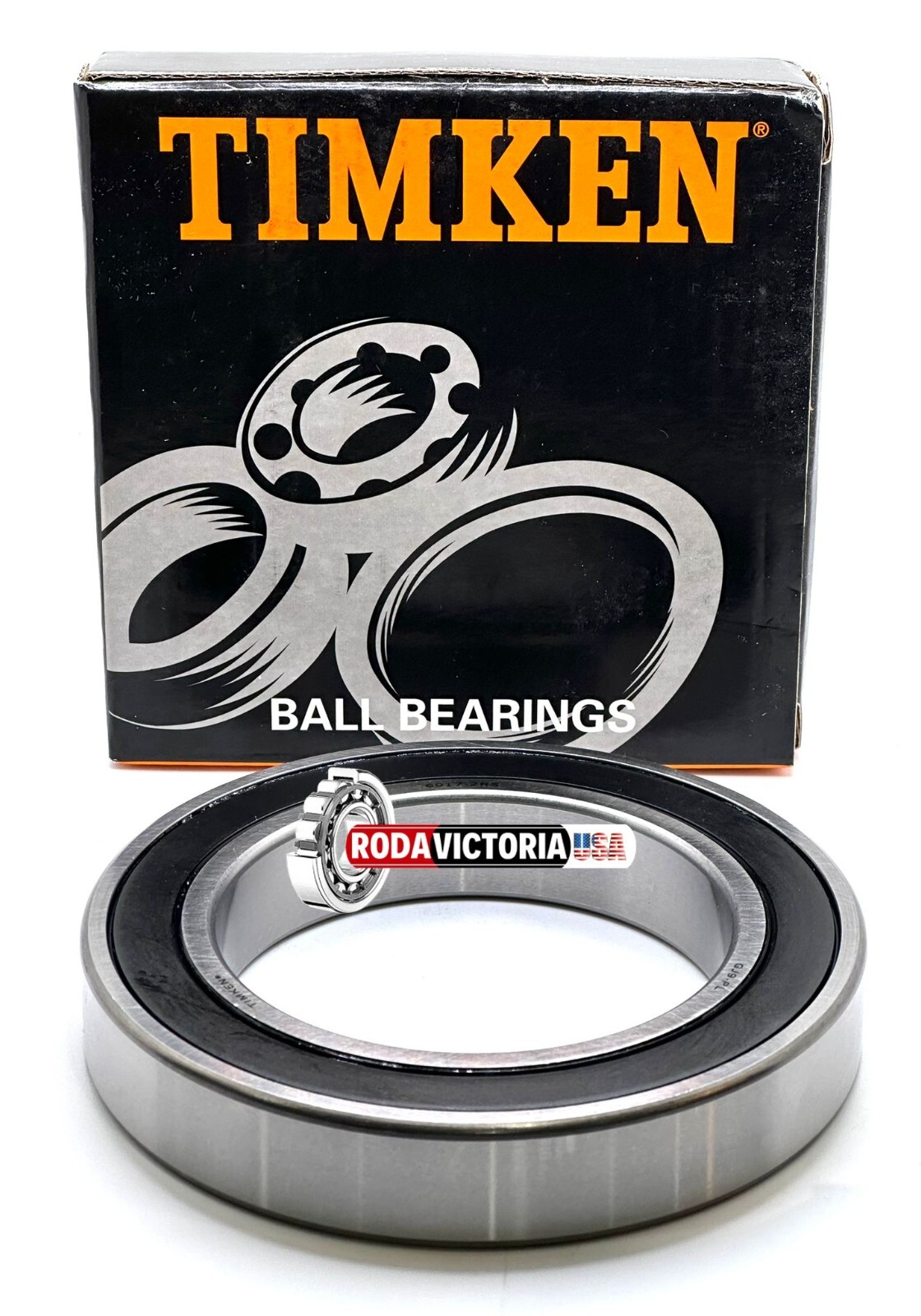 TIMKEN 6017 2RS DEEP GROOVE BALL BEARING, RUBBER SEALED 85x130x22mm