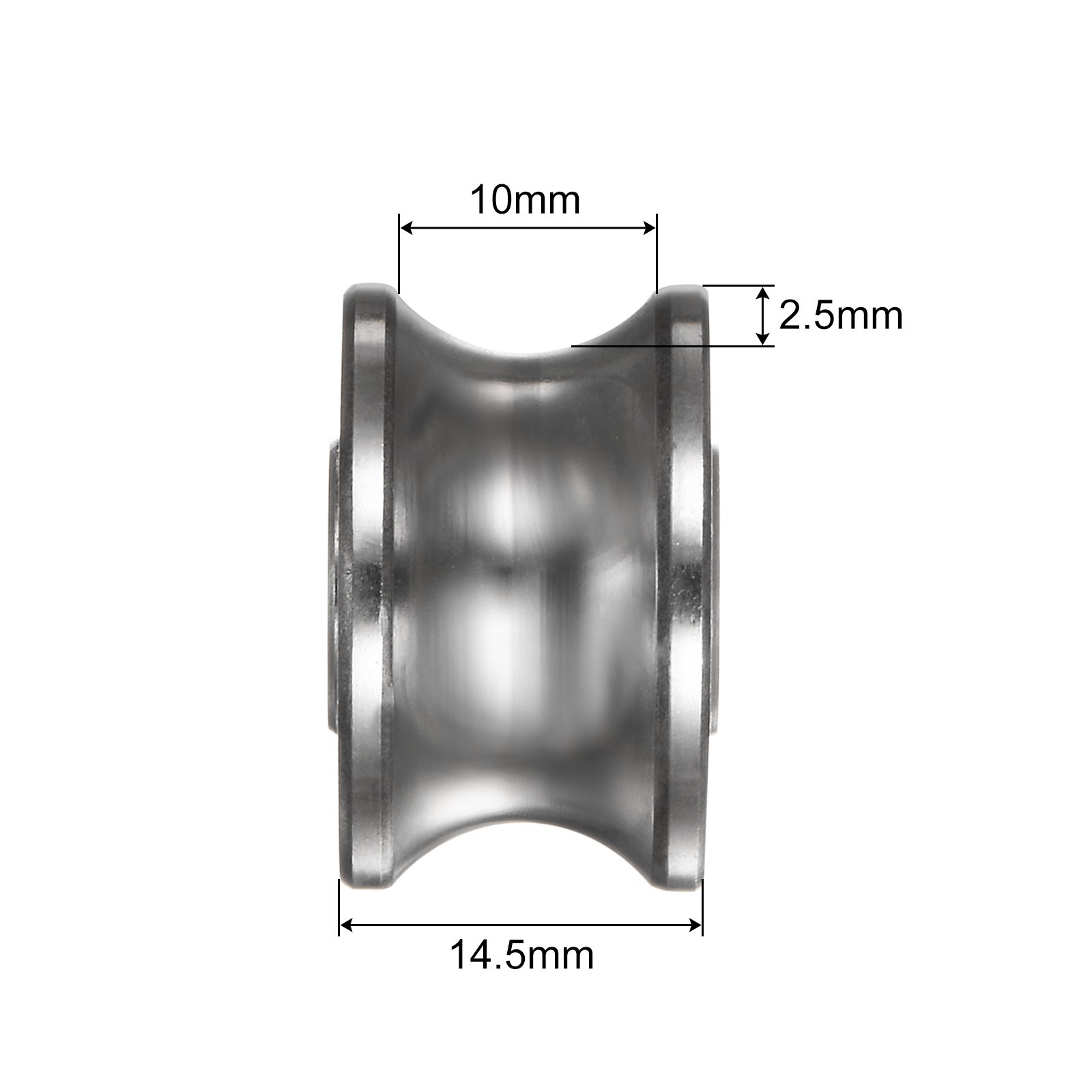4 Set SG22 U Groove Track Guide Bearing 8×22.5×14.5mm U Groove Roller Wheel