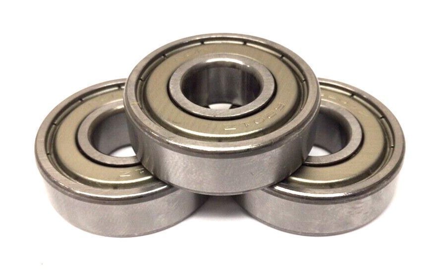 NSK 6201ZZ Ball Bearing 12mm ID 32mm OD 10mm Width Double Shielded (Pack Of 3)