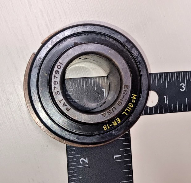 2 Pack – ER-18 1-1/8″ Ball Insert Bearing – Made In USA – New Old Stock
