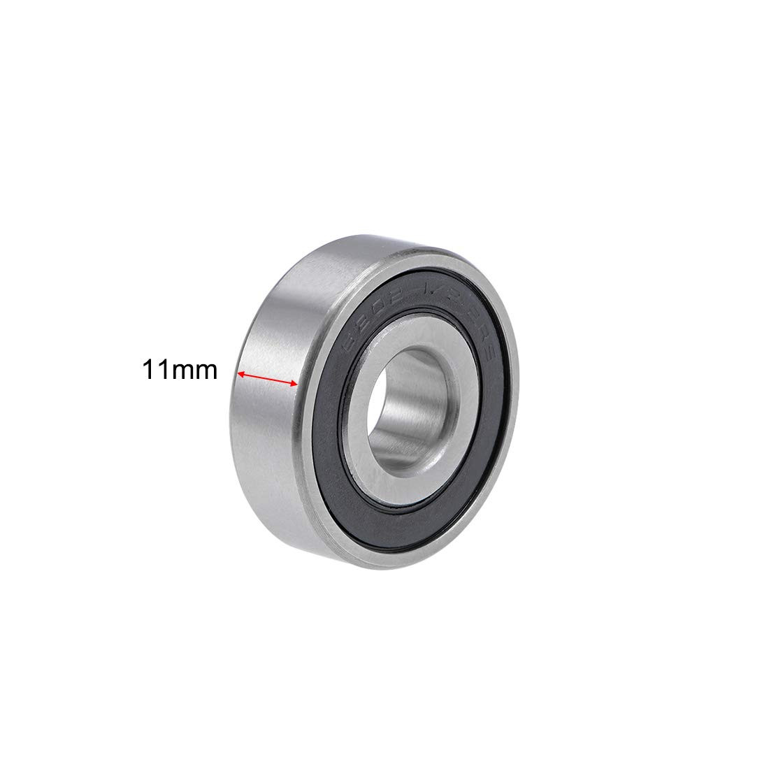 uxcell 6202-12-2RS Deep Groove Ball Bearing 12x35x11mm Double Sealed Chrome Stee