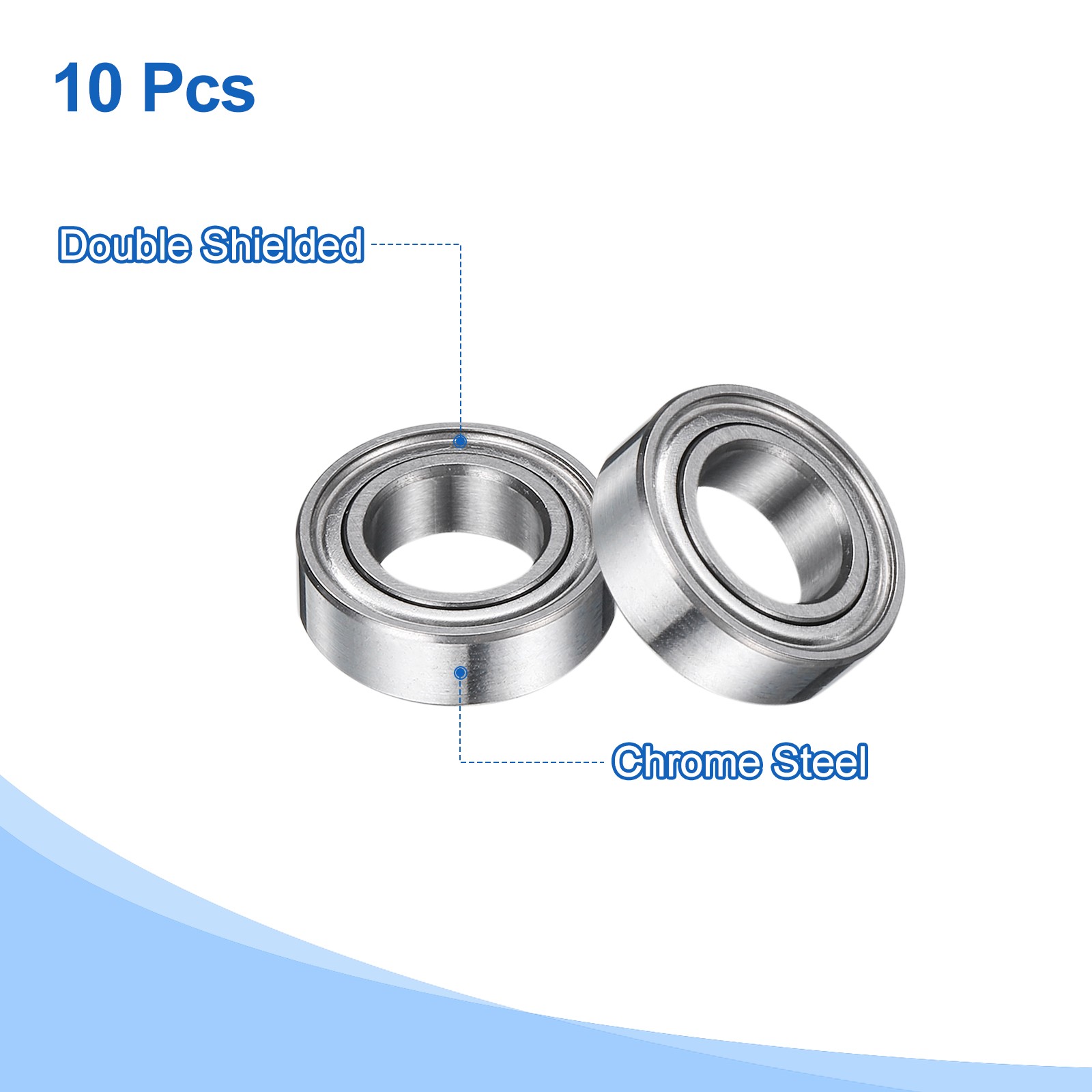 10pcs MR137ZZ 7x13x4mm Bearings for ABEC5, Chrome Steel Mini Shielded