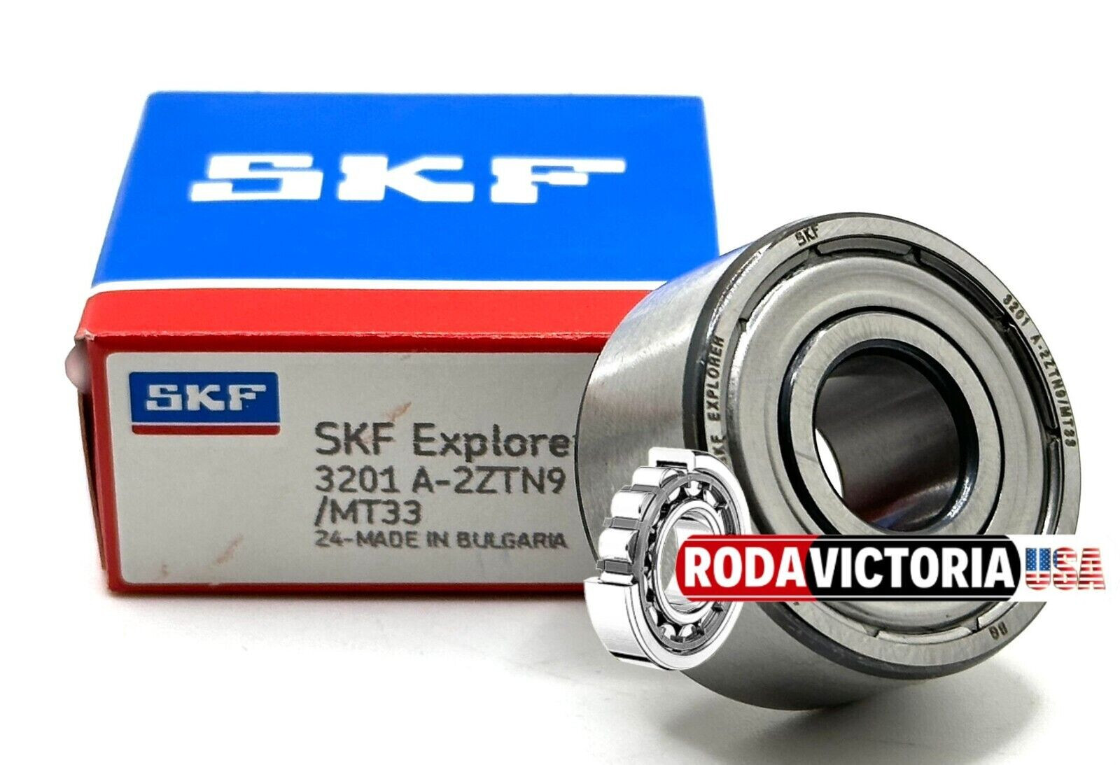 SKF 3201 A 2ZTN9/MT33 ANGULAR CONTACT BEARING, METAL SHIELDED 12x32x15.9mm