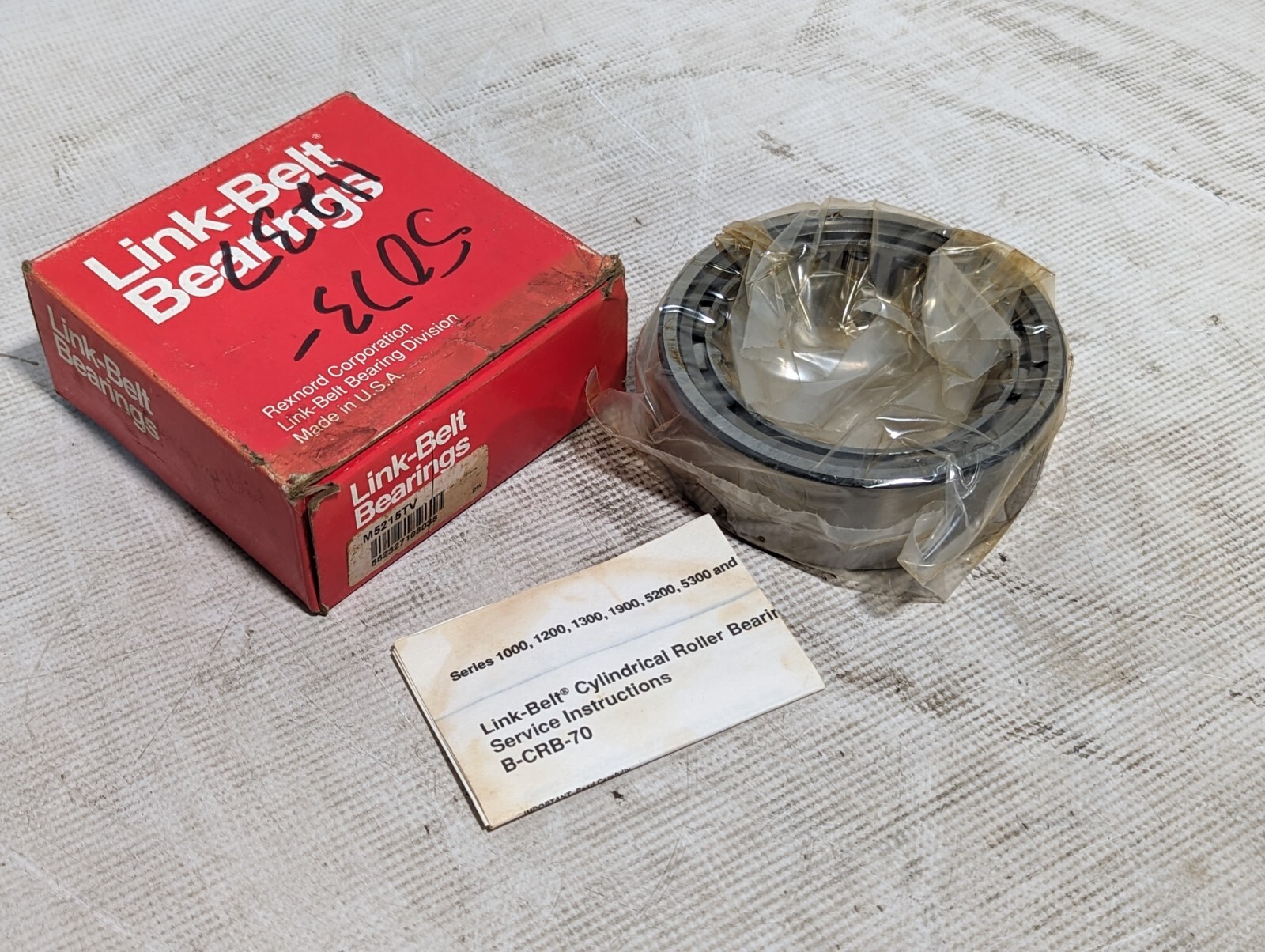 Rexnord Link-Belt M5215TV Cylindrical Roller Bearing – Straight, 75 mm ID, 130mm