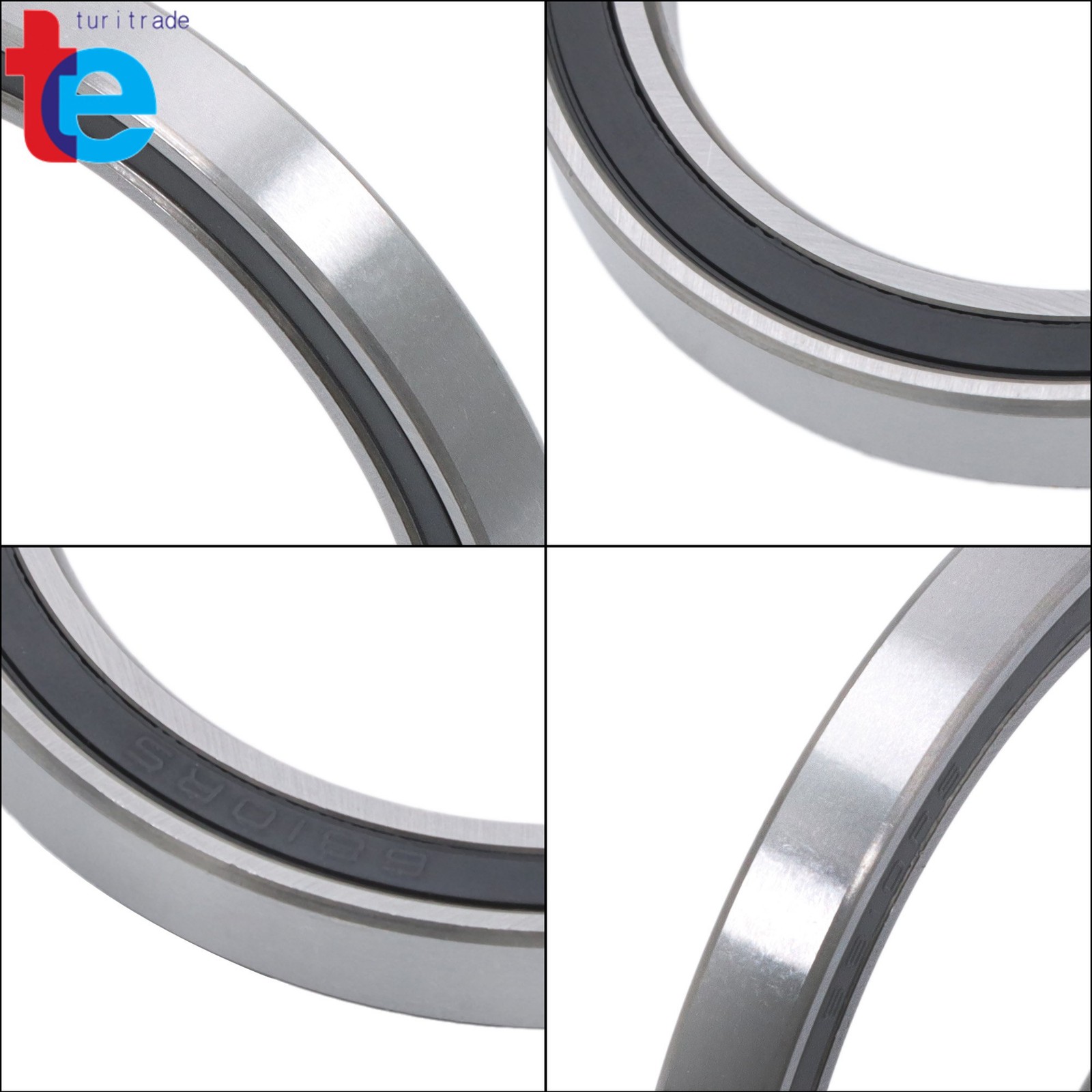 10pcs 6810-2RS Sealed Ball Bearings 50x65x7mm Pre-Lubricated Industrial