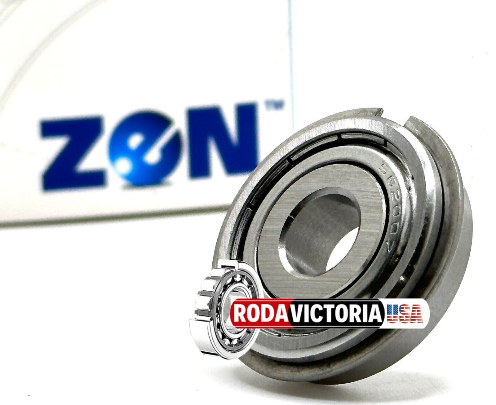 ZEN S6200 ZZ NR BALL BEARING STAINLESS STEEL METAL SHIELDED + SNAP RING 10x30x9m