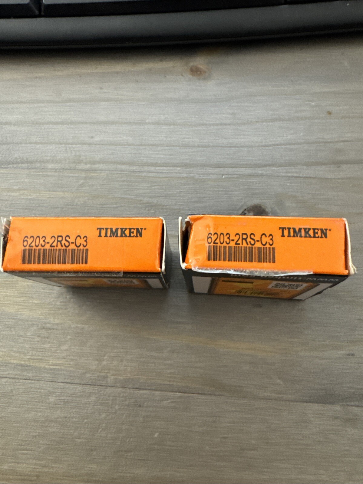 (2 PACK) TIMKEN 6203-2RS C3 6203-2RS 17X40X12MM Double Rubber Seal Ball Bearings