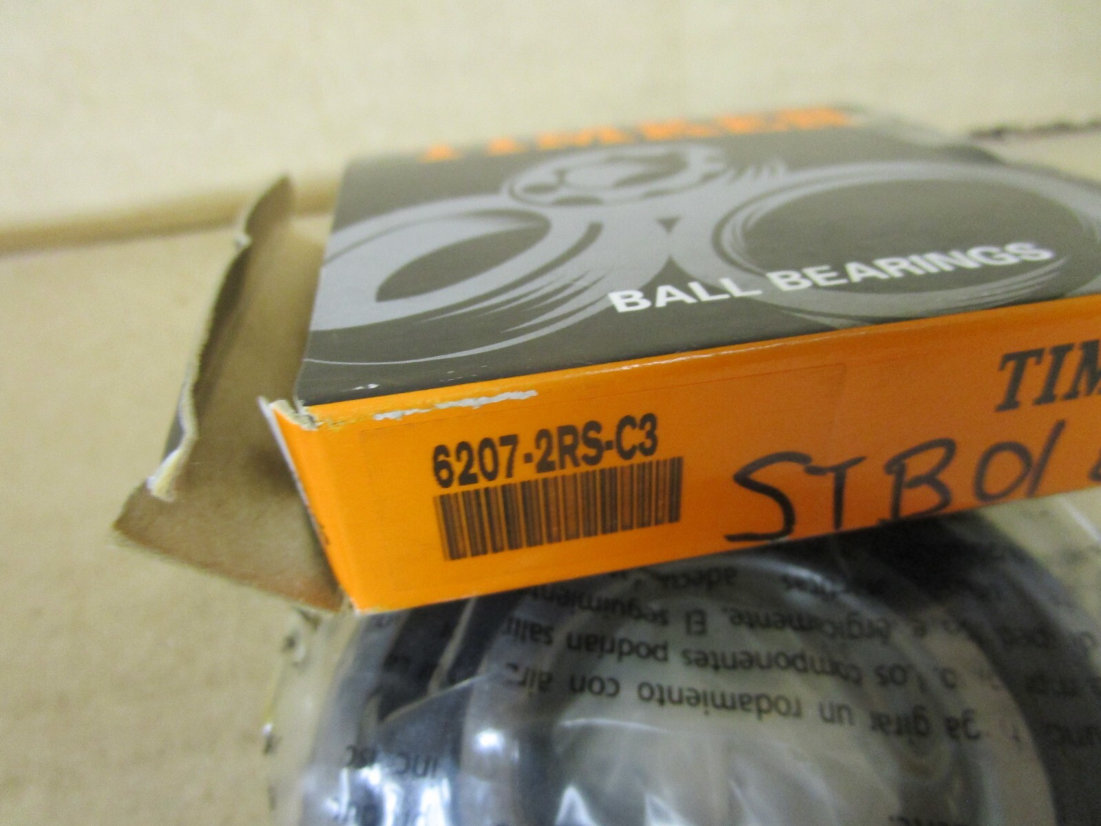 NEW TIMKEN DEEP GROOVE BALL BEARING 6207-2RS-C3