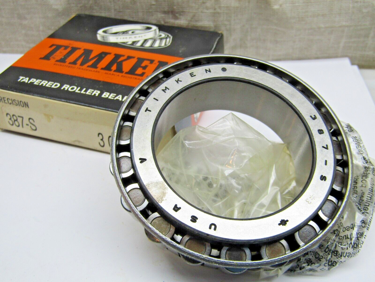 Timken 387-S -30000 *3 Class 3 Precision Tapered Roller Bearing Cone Made in USA