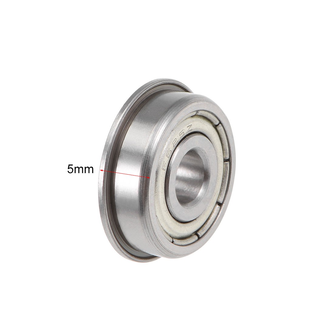 F625zz Flange Ball Bearing 5x16x5mm Chrome Steel Bearings 2pcs