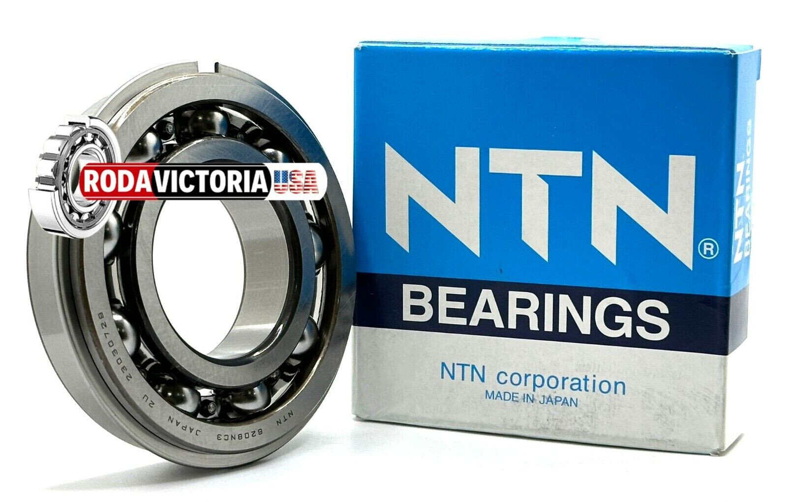 NTN JAPAN 6208 NR C3 BALL BEARING, OPEN, NO SEALS + SNAP RING 40x80x18mm