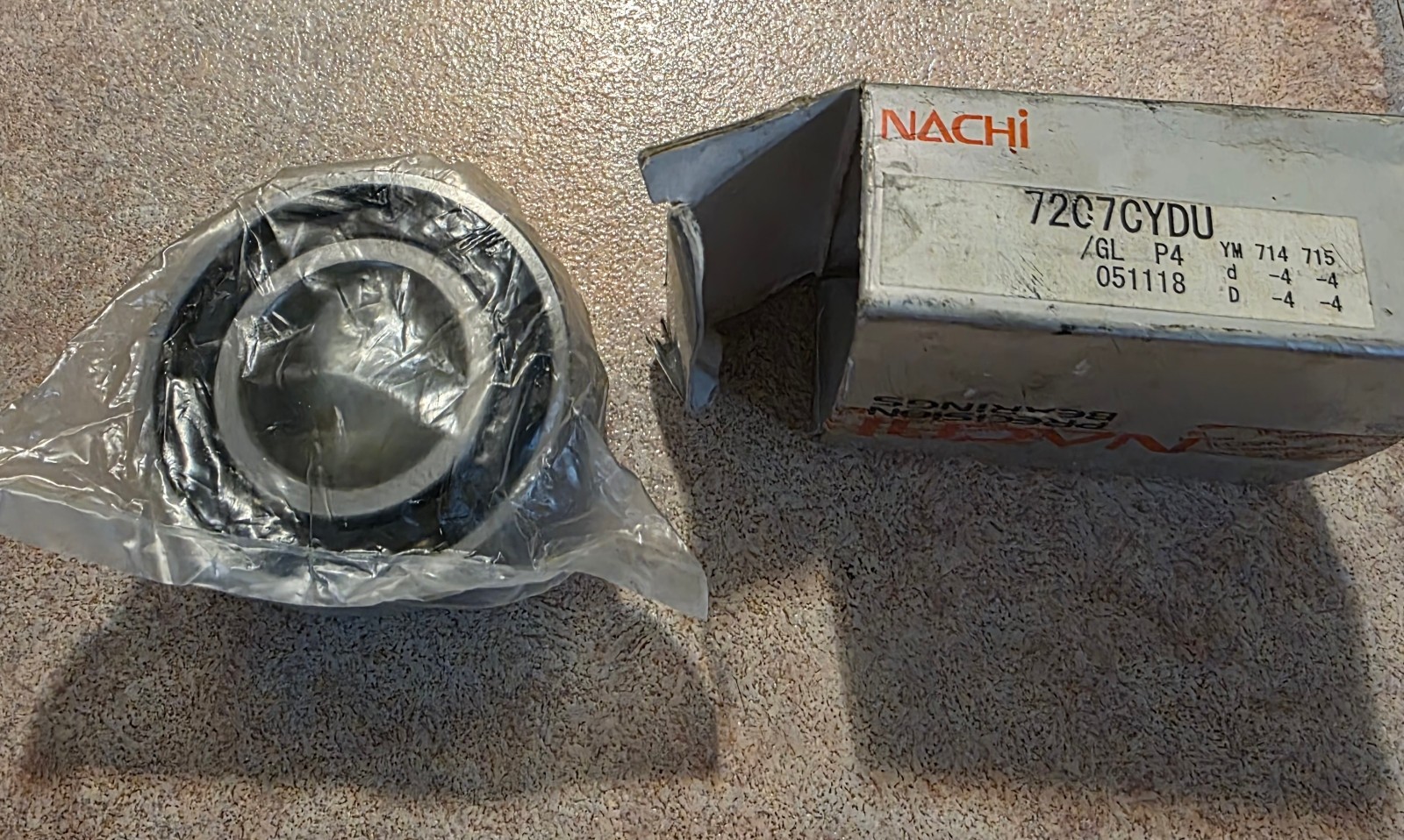 NACHI 7207C angular contact bearing pair