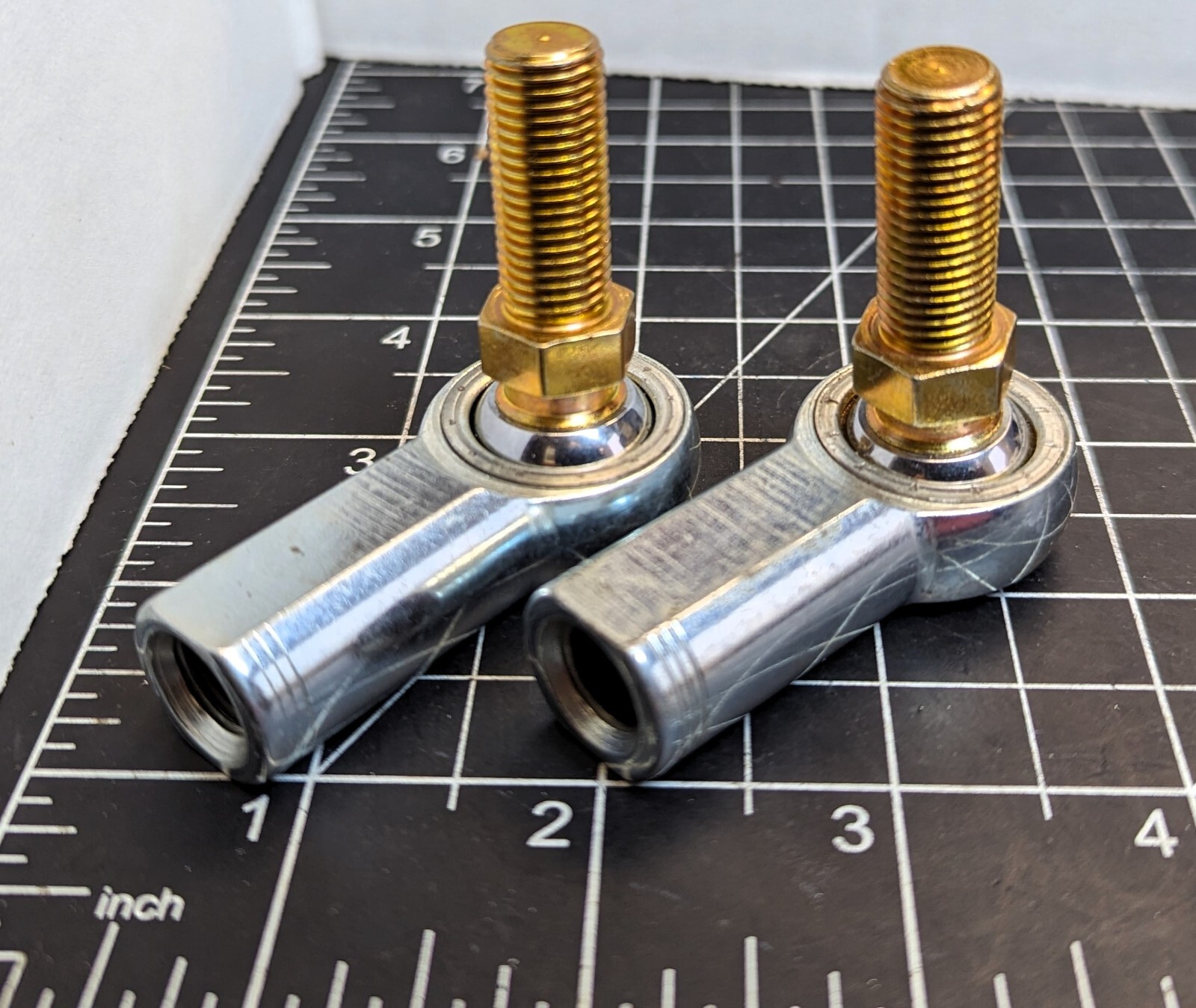 (2) Heim Female W/Stud 7/16-20 LH X 7/16-20 RH X 1” Stud Swivel Rod End [A7B5