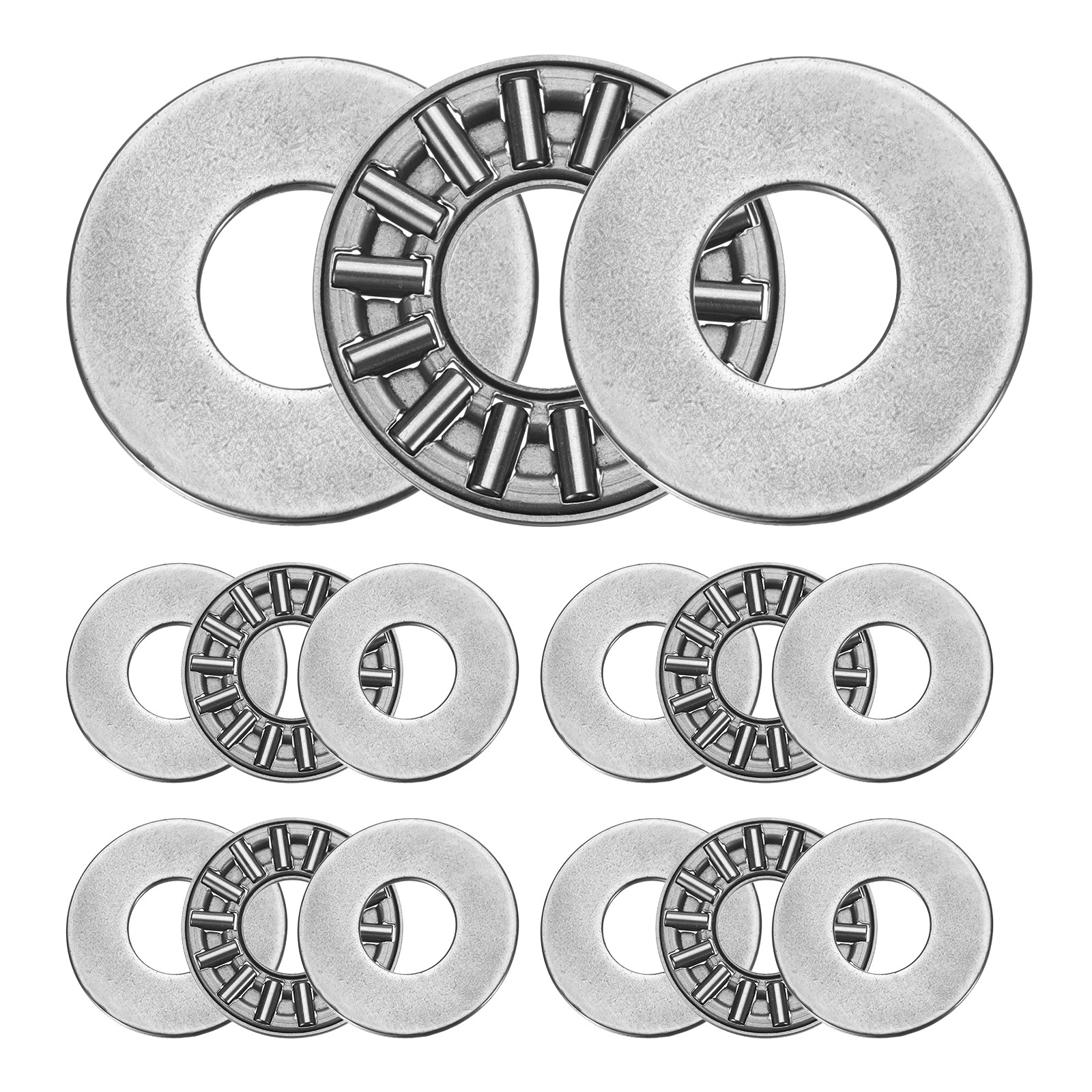 5 Sets AXK1024+2AS Thrust Needle Roller Bearings 10x24x4mm, P5 (ABEC 5)