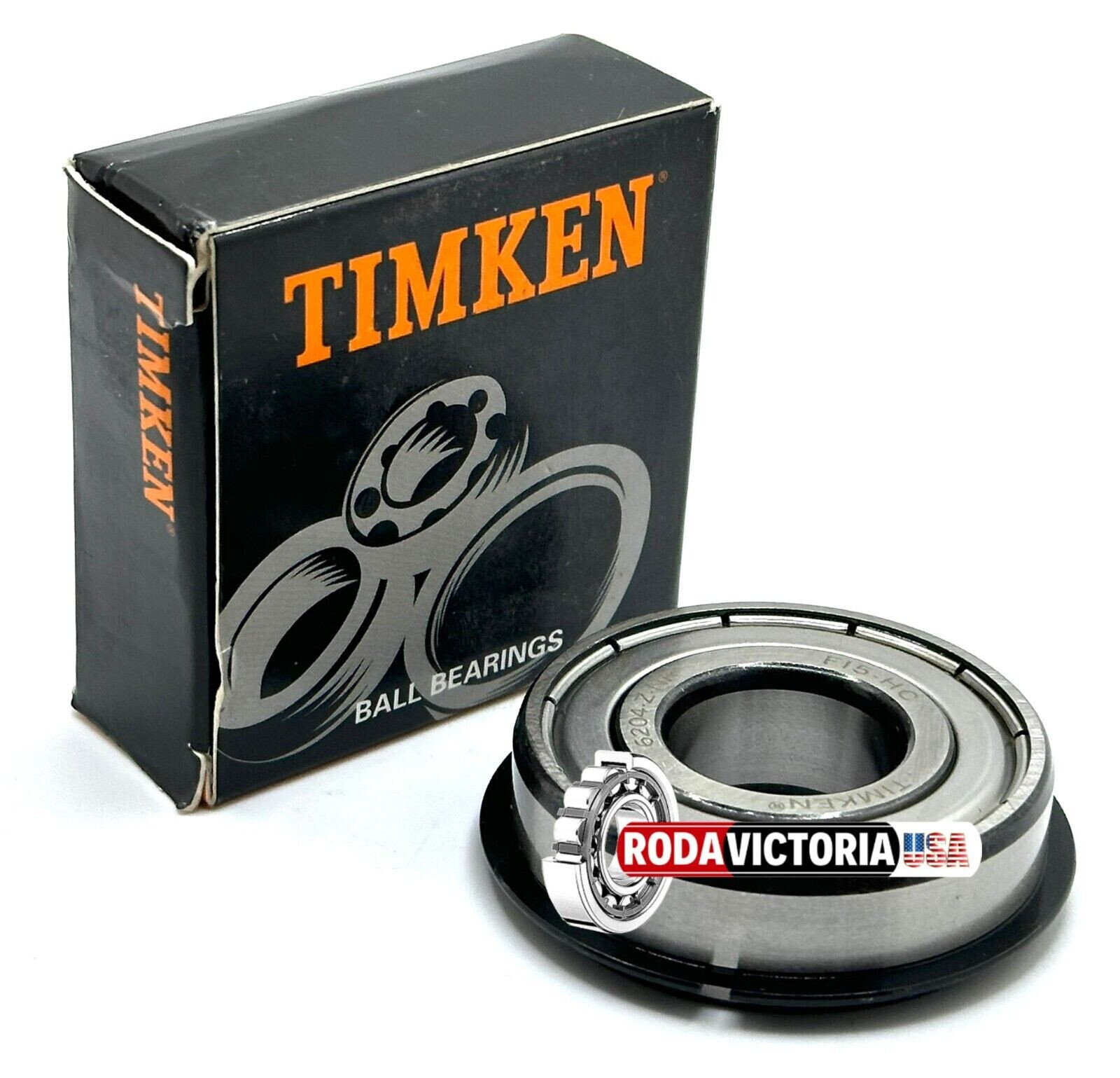 TIMKEN 6204 ZNR BALL BEARING, METAL SHIELDED ONE SIDE + SNAP RING 20x47x14mm